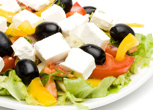 Греческий салат с брынзой фото