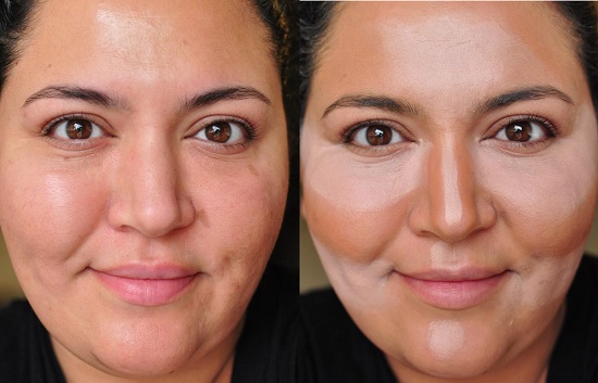 Как правильно наносить макияж на полное лицо