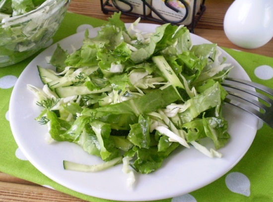 легкий витаминный салат