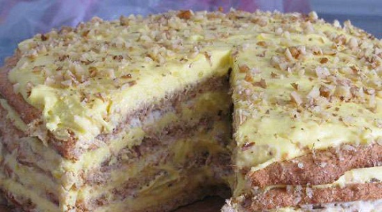 «Египетский» торт: рецепт с фото пошагово