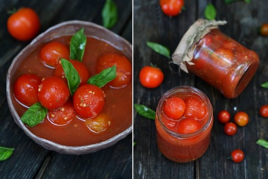 Помидоры в томатном соке: рецепты зимних заготовок