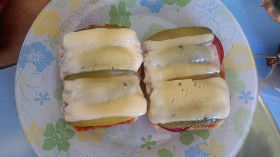горячие бутерброды с колбасой