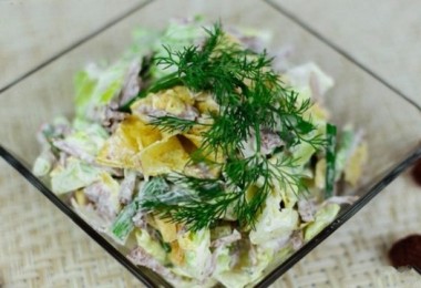 «Мужские грезы» салат: рецепт с говядиной, картошкой