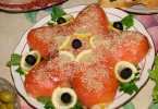 Салат «Морская звезда» с красной рыбой: рецепты с фото