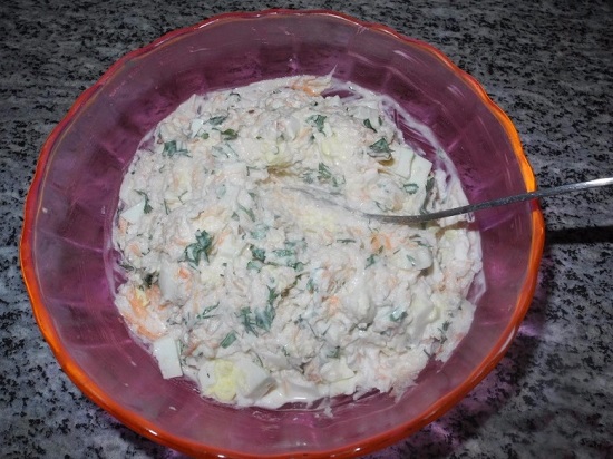 Вкусный салат из дайкона
